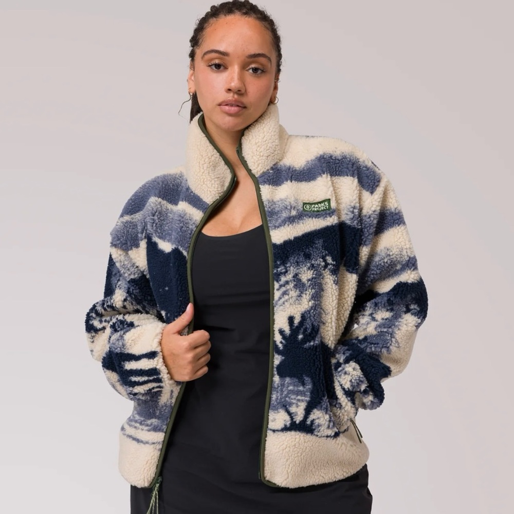 Acadia Moose Full Zip High Pile Fleece